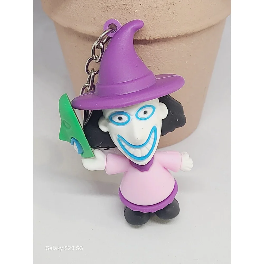 Nightmare Before‎ Christmas Lock Shock and Barrel Witch Hat Keychain Collectible - Picture 7 of 7